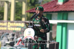 Kodim 1629/SBD Gelar Upacara Awal Bulan November, Pjs Kasdim Tekankan Jiwa Nasionalisme dan Disiplin Prajurit