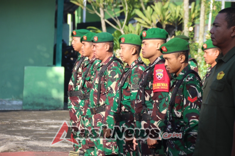 Upacara Bendera Hari Senin, Kasdim Klungkung Tekankan Antisipasi Bangsit Dan Perubahan Cuaca