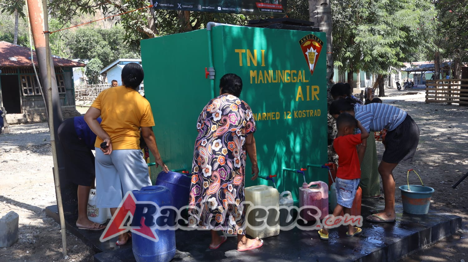 Air Bersih untuk Perbatasan, Pos Silawan Yonarmed 12 Kostrad Rampungkan Revitalisasi Sumur
