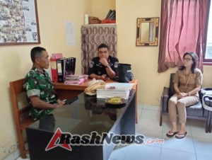 Wujudkan Kebersamaan, Danramil 1626-01/Bangli Sambangi Camat Bangli di Hari Pertama Tugasnya