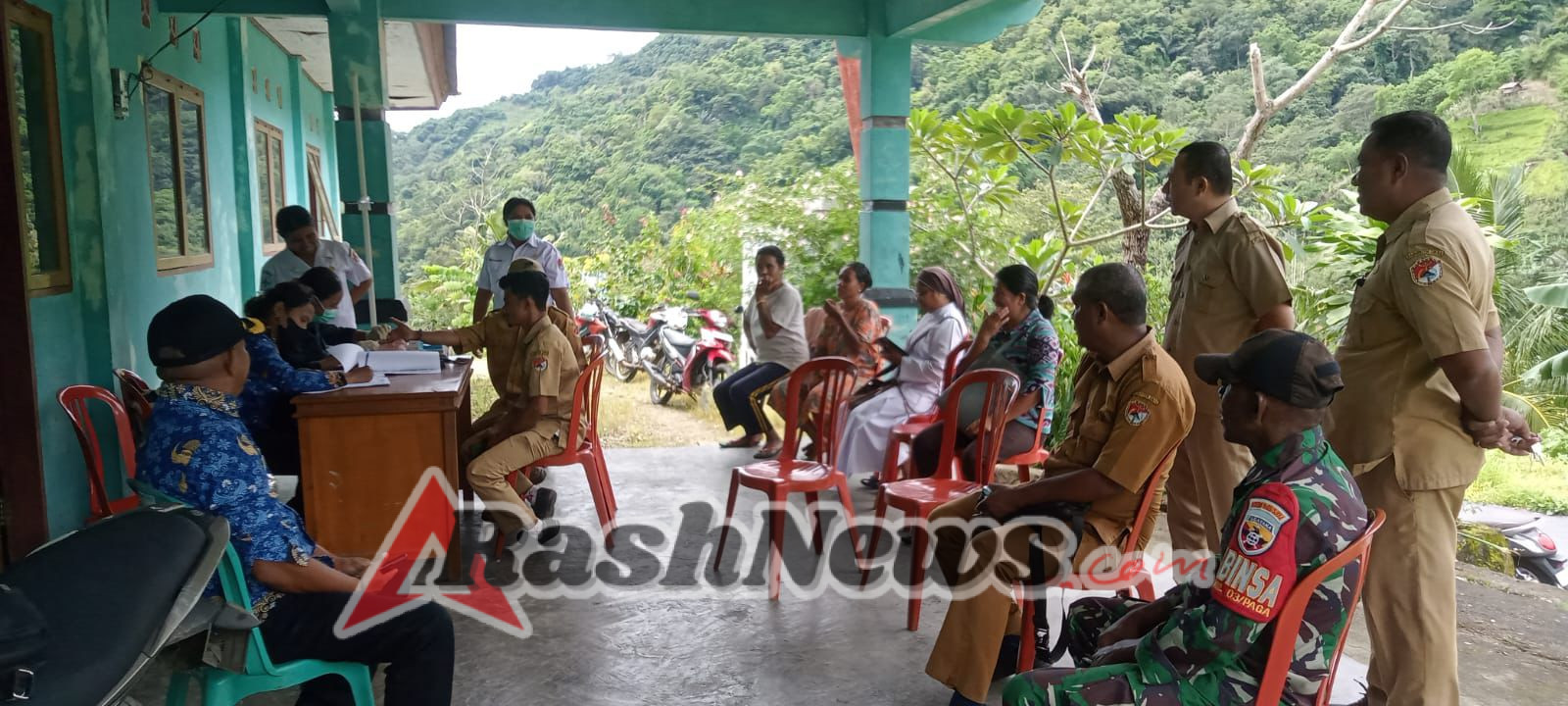 Babinsa koramil -03/Paga Aktif Dampingi Musyawarah RKPDes di Kecamatan Tanawawo