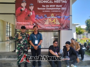Sinergitas TNI-Polri dan Aparat Desa, Babinsa Jinengdalem Sukseskan Tekhnikal Meeting Vovinam Internasionalv