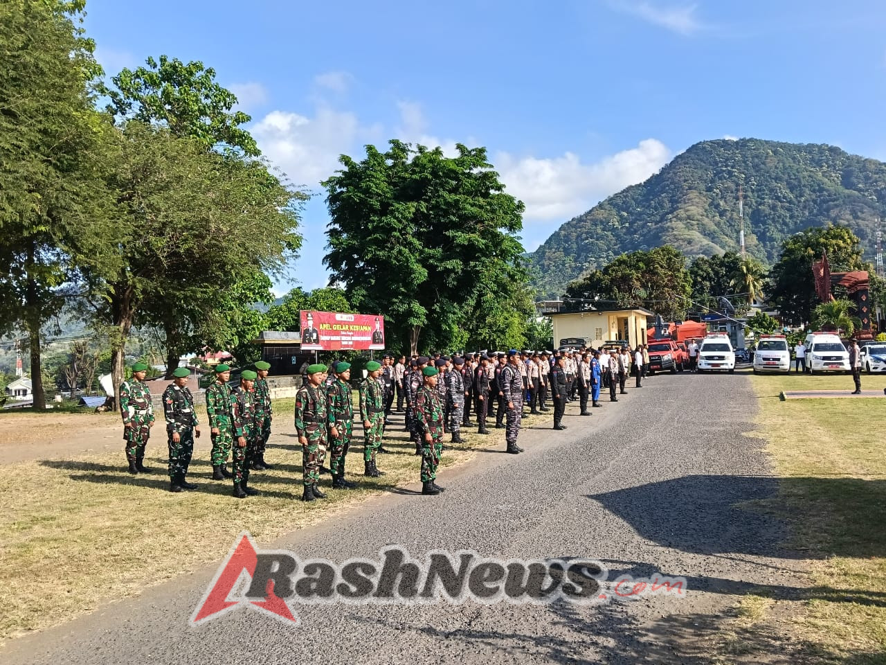 Perkuat Koordinasi Lintas Sektoral, Kodim 1602/Ende Bersinergi Dalam Apel Siaga Bencana 2025