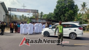 Babinsa Hoder dan Masyarakat Bersatu Wujudkan Jalan Desa yang Lebih Baik