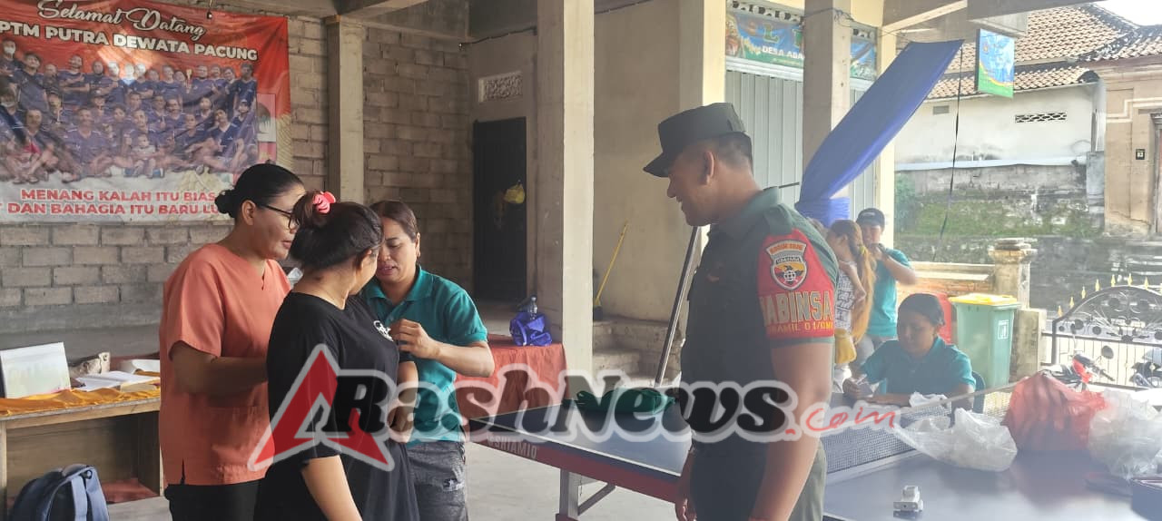 Dukung Program Kesehatan, Babinsa Bitera Ajak Warga Rutin Ikuti Kegiatan Posyandu