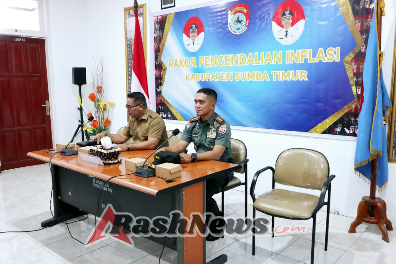 Mendagri Pimpin Rakor Pengendalian Inflasi, Dandim 1601/Sumba Timur Turut Serta dari Waingapu
