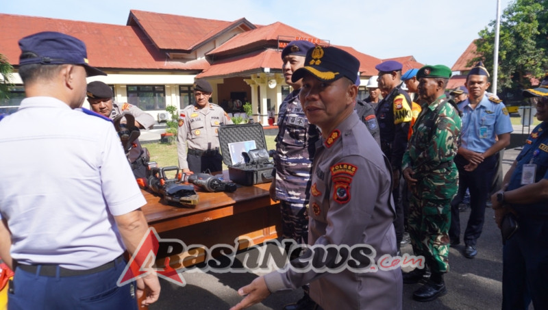 Sinergi TNI-Polri dan Instansi Terkait, Kodim 1630/Mabar Ikut Apel Siaga Bencana di Polres Mabar