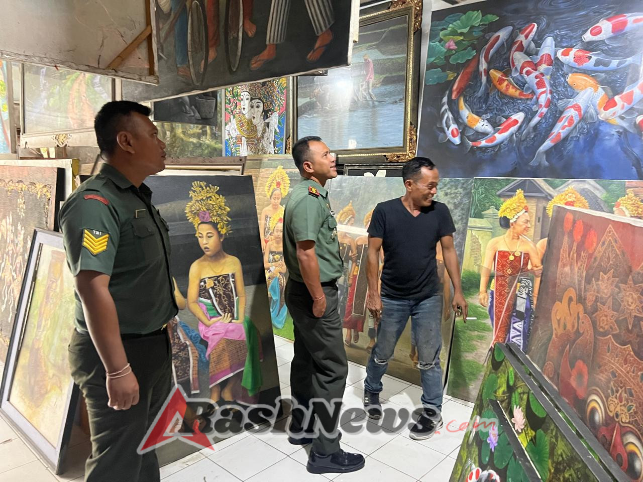 Kunjungan Dandim Gianyar, Wujud Kepedulian TNI terhadap Dunia Seni
