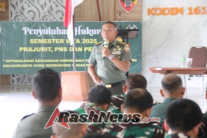 Penyuluhan Hukum, Kasdim Klungkung Tegaskan Komitmen  Cegah Pelanggaran