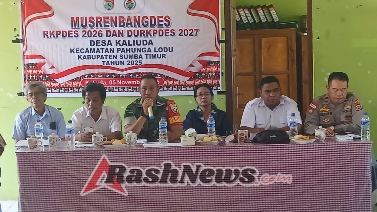 Kawal Program Pembangunan, Babinsa Serka Daniel Hadiri Musrenbangdes di Kaliuda