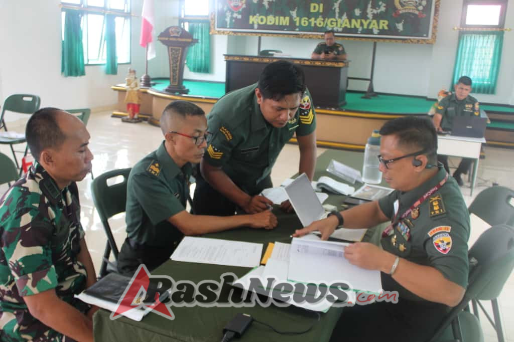 Perkuat Profesionalisme Satuan, Tim Itdam IX/Udayana Audit Kodim 1616/Gianyar