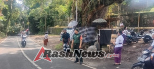 Babinsa Puhu Pererat Kebersamaan Lewat Pengamanan Upacara Keagamaan