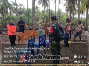 Babinsa Serka Armindo Da Silva Aktif Dukung Program Air Bersih di Desa Oebafok