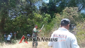 Sinergi TNI dan Warga: Babinsa Sertu Julius Betti Gerakkan Pembersihan Lahan Koperasi di Boking