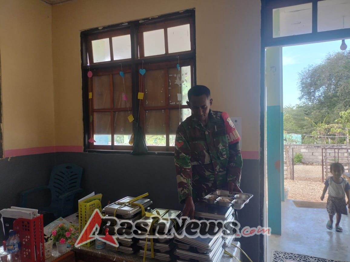 Sinergi TNI dan BGN RI Wujudkan Generasi Sehat Lewat Program Makan Bergizi Gratis di Rote Ndao