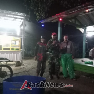 ‎Patroli Malam Koramil 1607-03/Ropang Perkuat Stabilitas Keamanan di Lantung  ‎