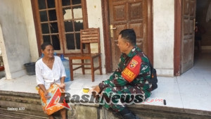 Komsos, Babinsa Ped Pacu Usaha Penjual Banten Di  Dusun Nyuh Kukuh