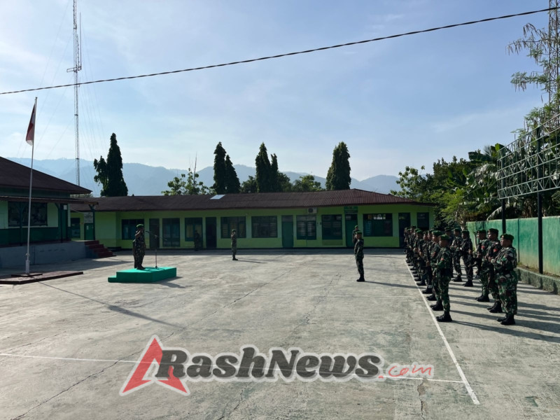 Upacara Mingguan di Kodim 1622/Alor Wujudkan Disiplin Prajurit