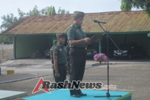 Upacara Rutin Hari Senin Di Makodim 1621 TTS Berjalan Dengan Khidmat