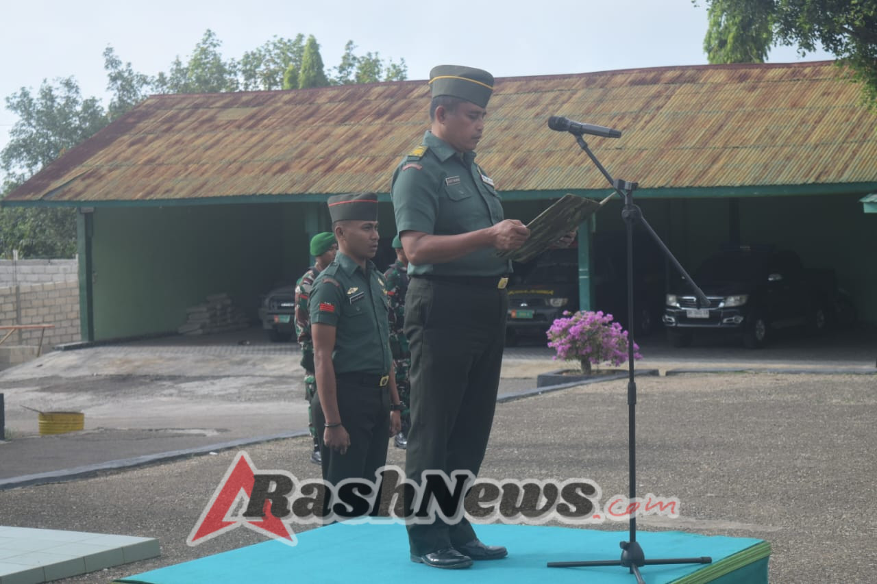 Upacara Rutin Hari Senin Di Makodim 1621 TTS Berjalan Dengan Khidmat