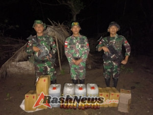 Cegah Penyelundupan, Satgas Pamtas Yonarhanud 2 Kostrad Berhasil Amankan Perbatasan dari Upaya Penyelundupan Barang Ilegal