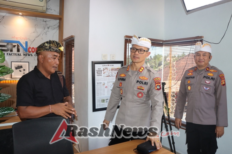 Kapolres Karangasem Hadiri Peresmian Kantor Redaksi Bali Faktual News Karangasem