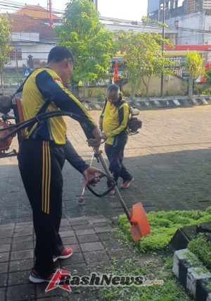 Kapolsek Selemadeg pimpinan Kurvey, Wujudkan Mako Bersih dan Sehat