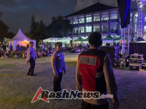 Polsek Kuta Utara Amankan  kegiatan HUT ke-41 Persekutuan Pemuda Kristiyasa GKPB.