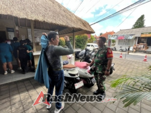 Wujud Kepedulian dan Tugas Kewilayahan, Babinsa Tegallalang Kawal Kegiatan Irdam IX/Udayana di Alas Harum