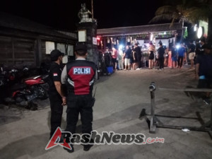 Malam Minggu Polsek Kuta Utara Patroli Di Kawasan  Wisata.