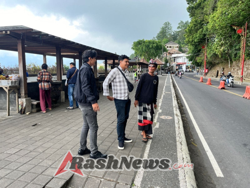Polres Bangli Gelar Pengaturan Arus Lalu Lintas di Obyek Wisata Penelokan Kintamani di Hari Minggu