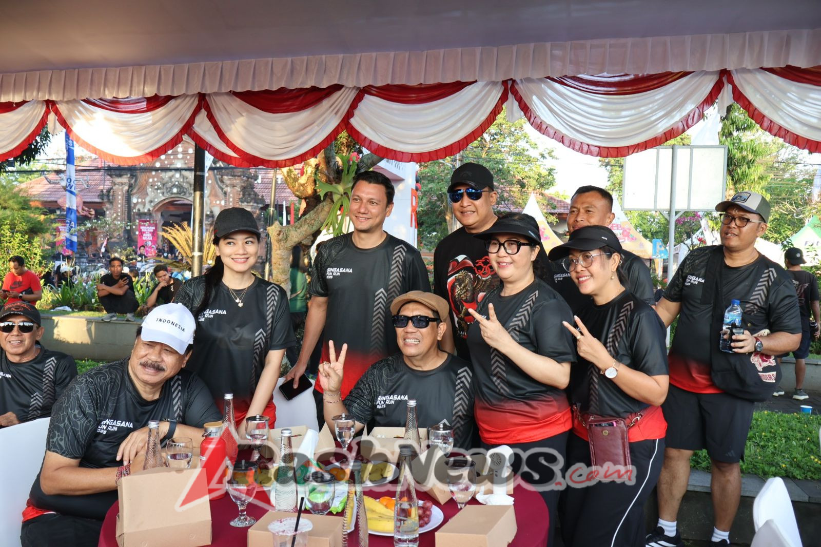 Semarak Singasana Fun Run, Kapolres Tabanan Hadiri Pembukaan HUT Kota Singasana ke-532 Tahun 2025