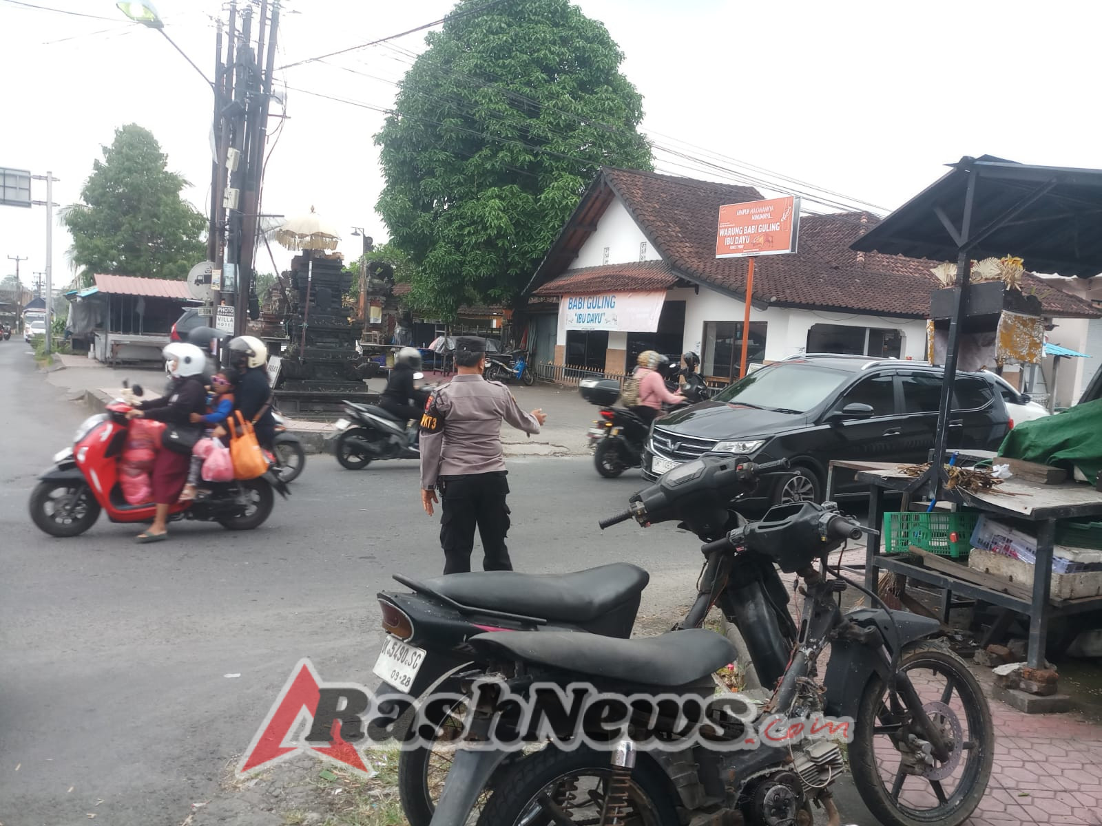 Hari Minggu, Polres Gianyar Tetap Hadir untuk Masyarakat
