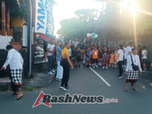 Jalan Santai Meriahkan HUT STT Elang Bhuana di Banjar Lebih Duur Kaja, Desa Lebih Gianyar