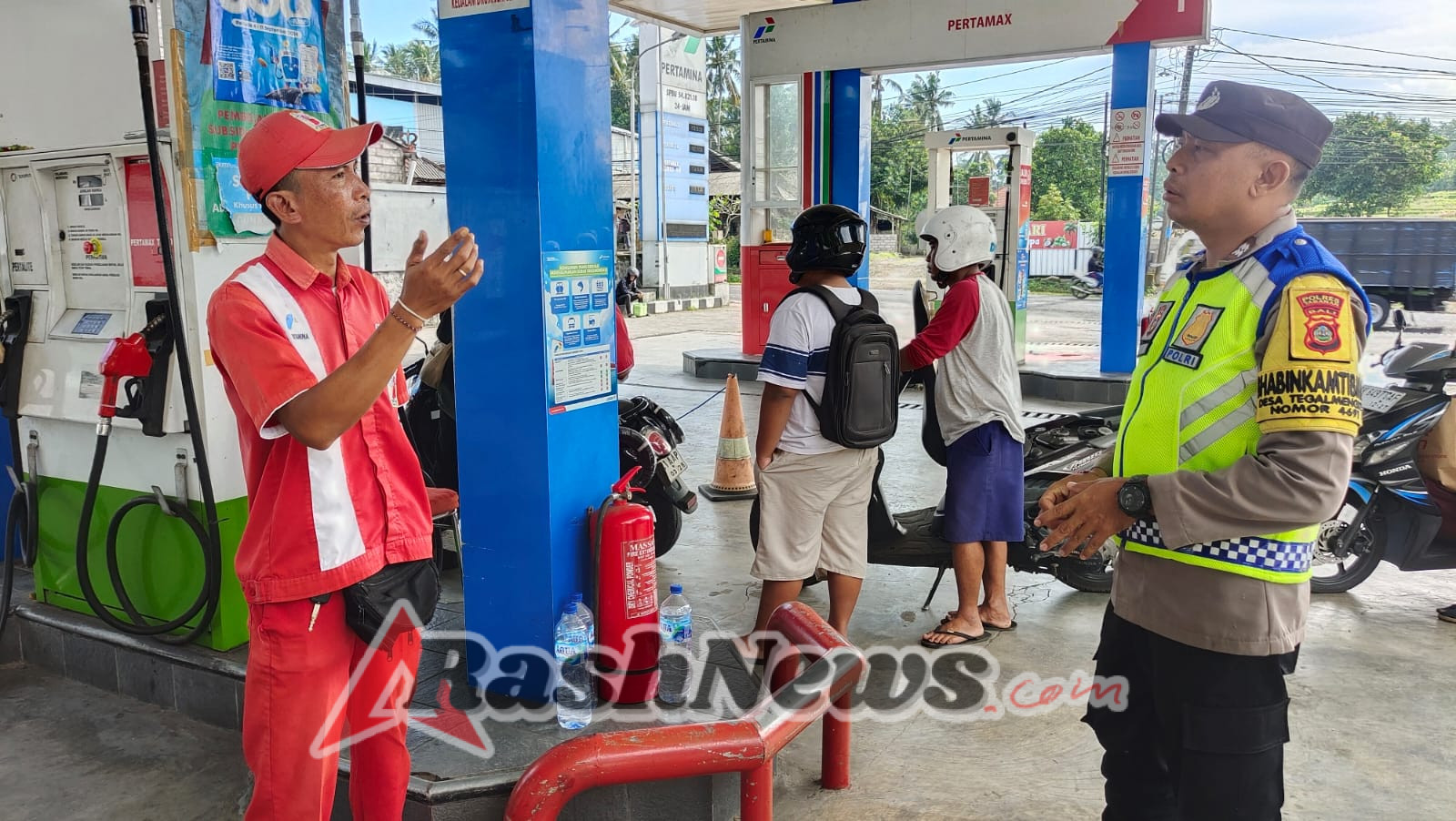 Pawas Pimpin Unit Patroli pantau SPBU di wilayah Jelijih Megati, cegah Kriminalitas