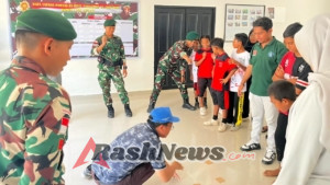 Satgas Yonarmed 12 Kostrad Bentuk Generasi Cerdas dan Cinta NKRI di Perbatasan Asulait
