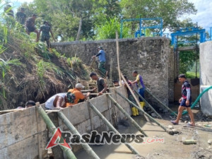 Sinergi TNI dan Masyarakat, Progres Pembangunan Bendungan Panondiwal Capai 89 Persen