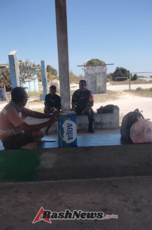 Wujud Kepedulian Babinsa, Monitoring Perahu Bersitha di Pelabuhan Rakyat Ndao Nuse Berjalan Lancar