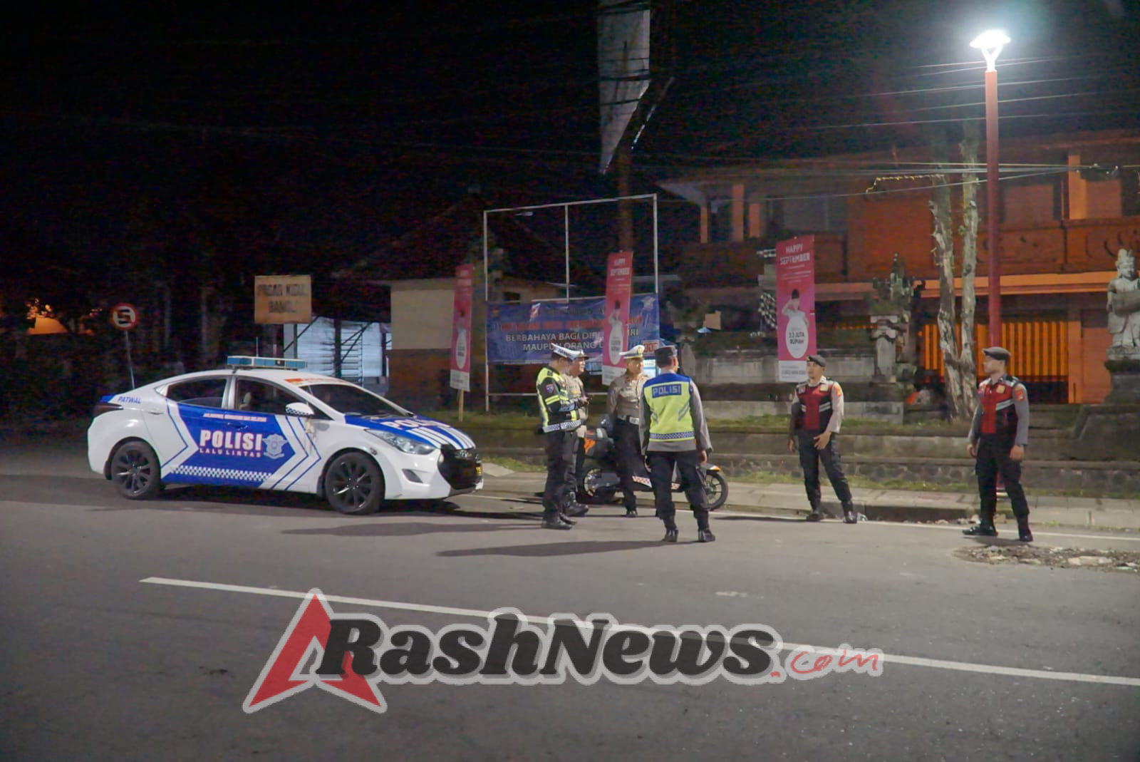 Polres Bangli Gelar Patroli Bersama Masyarakat Jaga Harkamtibmas