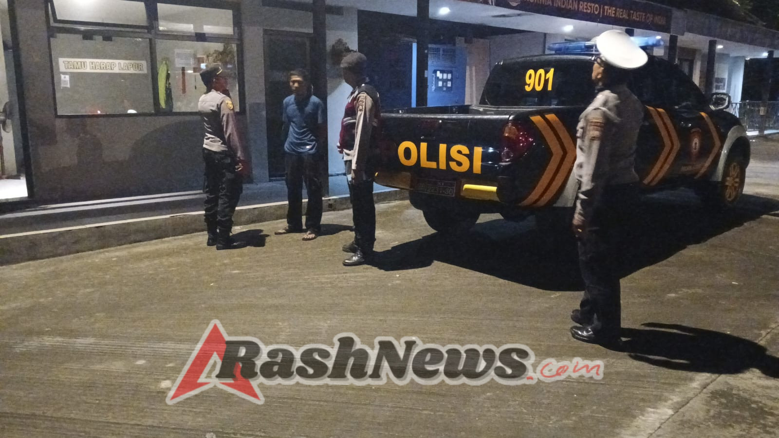 Piket Fungsi Polsek Kediri Dipimpin Pawas  Laksanakan Blue Light Patrol (BLP)