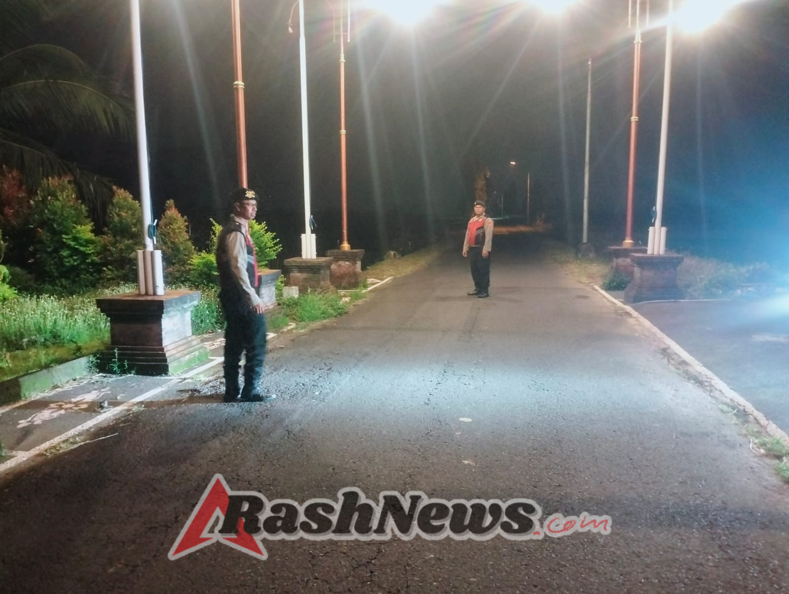 Patroli Subuh Samapta Polsek Abiansemal Fokuskan Strong Point Pada Jalur Sepi & Rawan Gangguan Kamtibmas