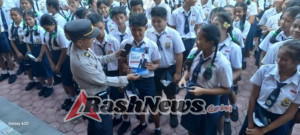 Sosialisasi Binmas Polsek Blahbatuh Dalam Penerimaan Siswa Baru SMA Kemala Taruna Bhayangkara