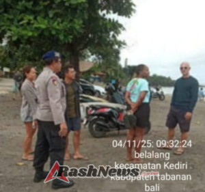 Polairud Polres Tabanan Intensifkan Patroli Pesisir Jaga Keamanan dan Wisatawan di Pantai Kedungu