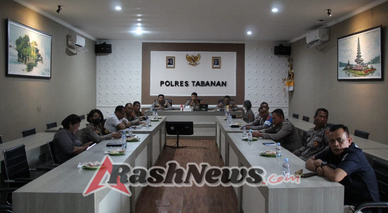 Kapolres Tabanan Ikuti Arahan Wakapolri Terkait Kesiapsiagaan Tanggap Darurat Bencana, Dorong Respons Cepat dan Kehadiran Polisi di Tengah Masyarakat