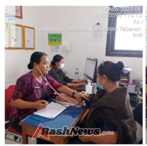 Klinik Bhayangkara Polres Tabanan Layani 20 Pasien dalam Pelayanan Rawat Jalan Rutin