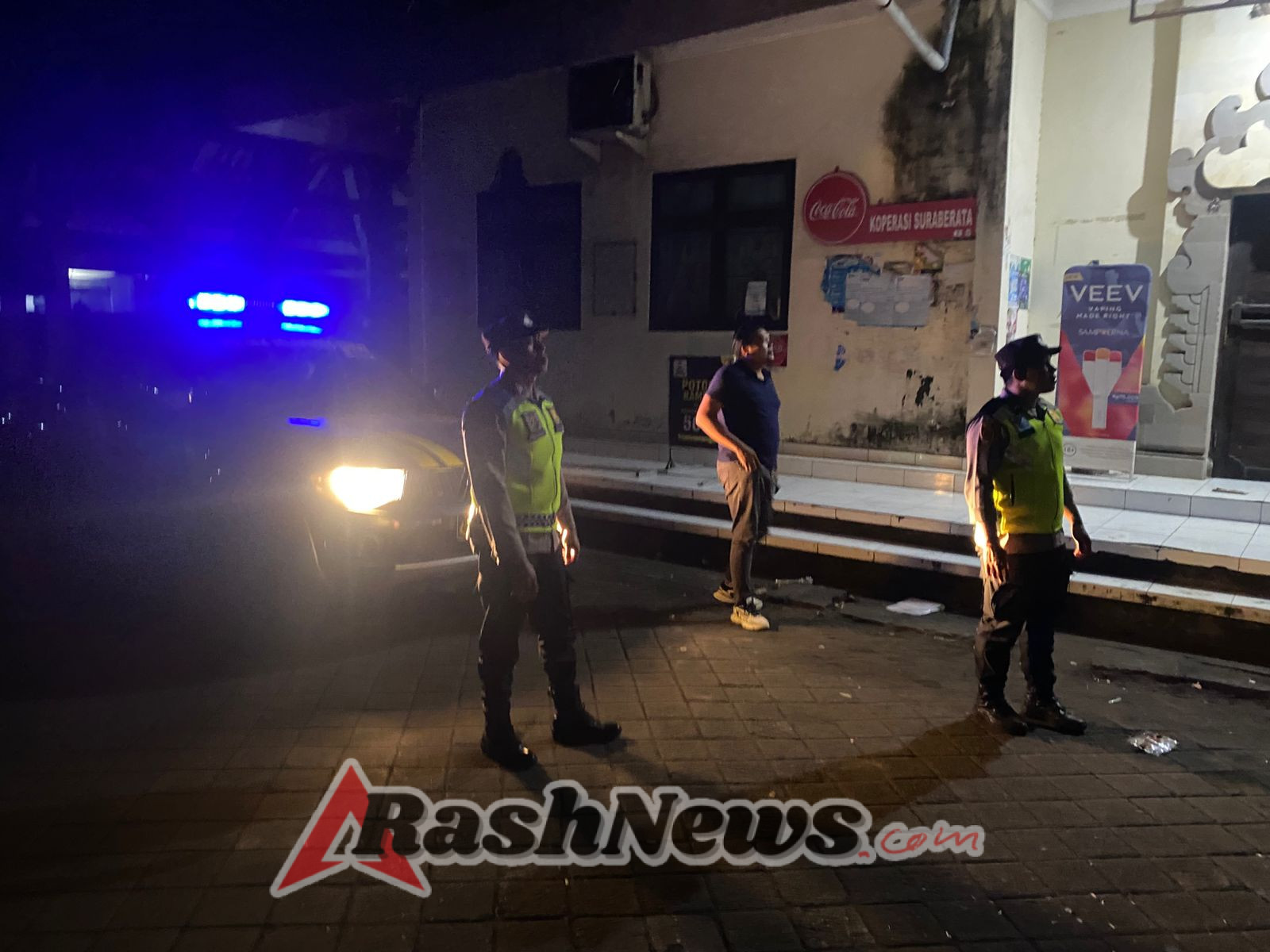 Polsek Selemadeg barat Gelar Patroli Malam Menjelang Dini Hari