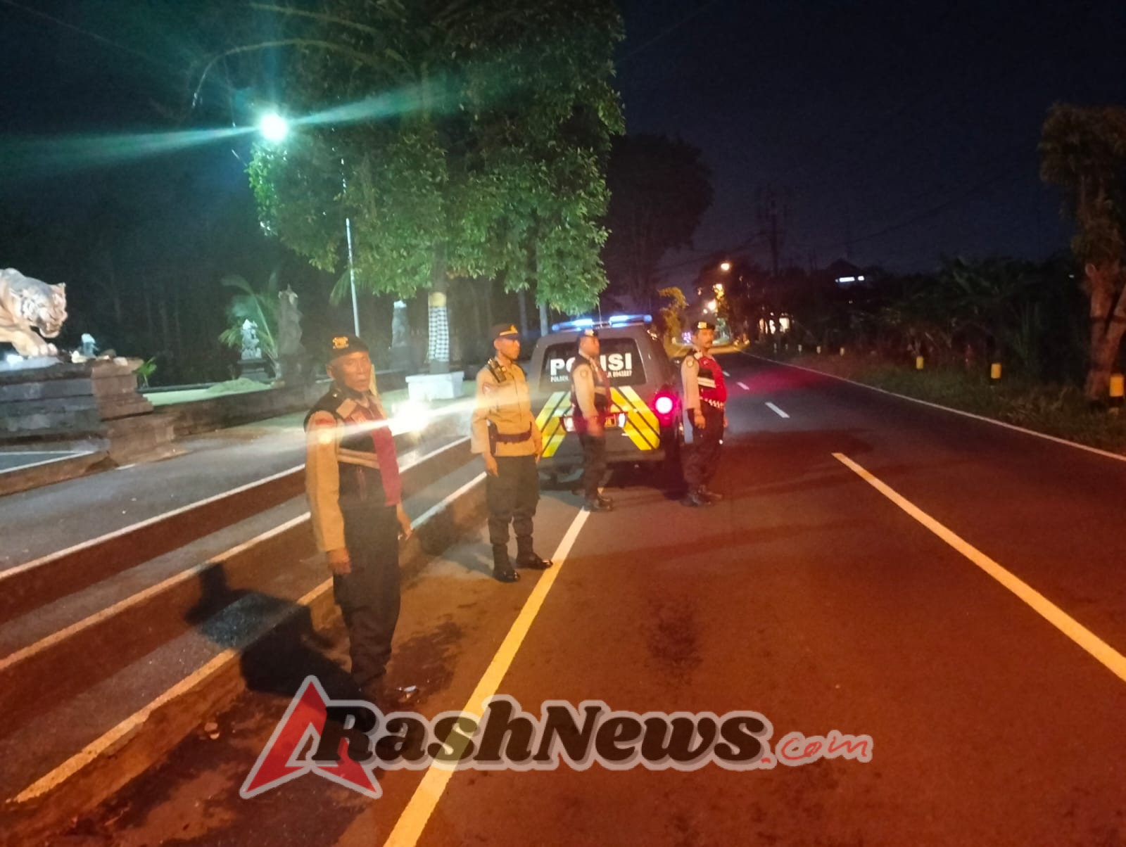 Polsek Abiansemal Intensifkan Patroli Harkamtibmas, Sasar Jalur Rawan Kriminalitas & Balap Liar