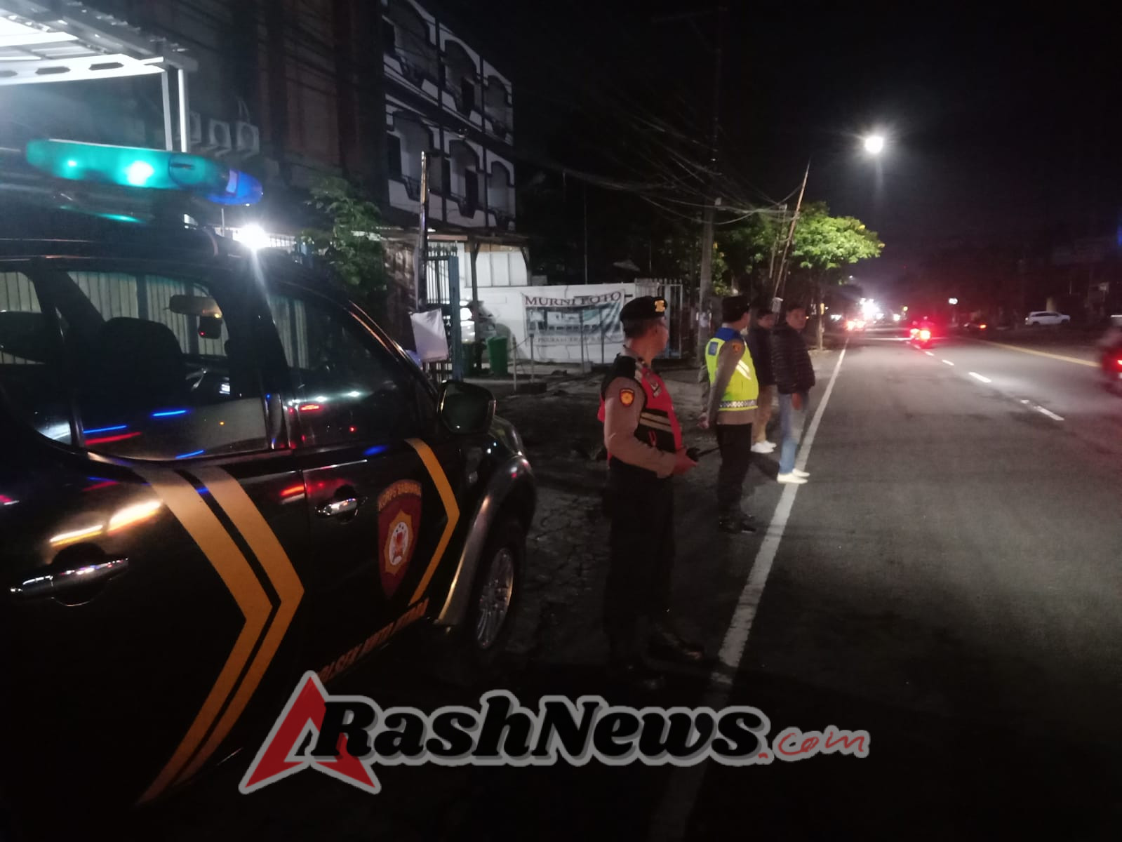 Polsek Kuta Utara Patroli Preventif Di Jalan Gatsu Barat Cegah Aksi Balapan Liar