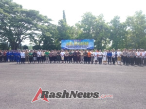 TNI-Polri dan Forkopimda Jembrana Gelar Apel Kesiapan Tanggap Darurat Bencana Hidrometeorologi