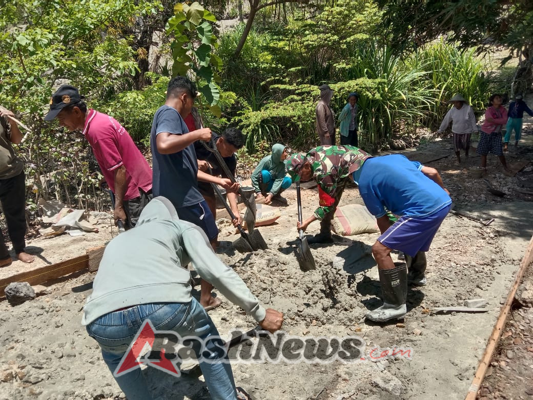 Jalan Usaha Tani Sepanjang 150 Meter Jadi Bukti Kepedulian Babinsa untuk Petani